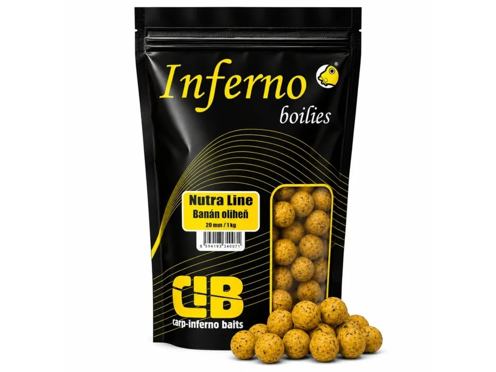 Nejlepší Volba Carp Inferno Boilies Nutra Line - Banán/Oliheň