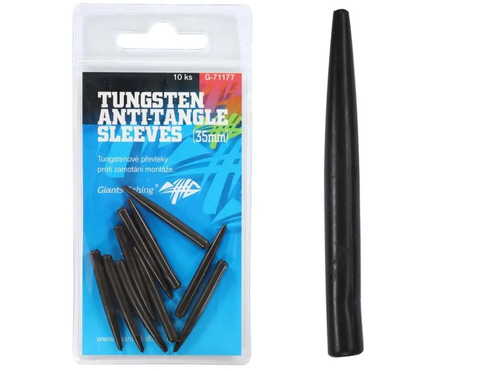 Omezená Nabídka Giants fishing Převleky proti zamotání Tungsten Anti-Tangle Sleeves 35mm/10ks