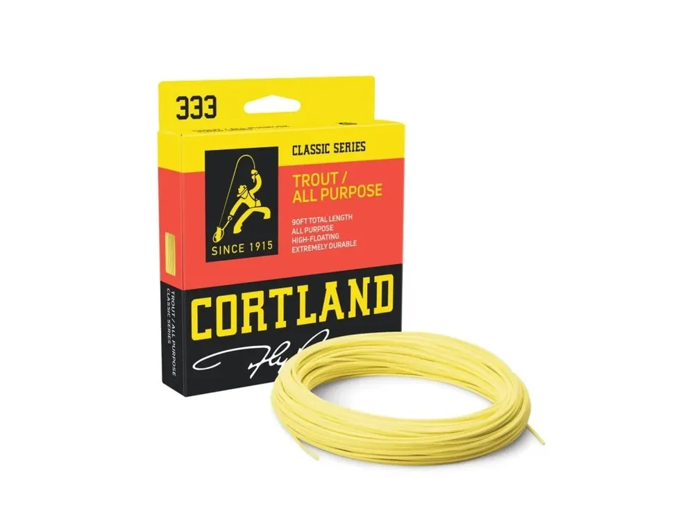 Vysoce Kvalitní Cortland muškařská šnůra 333 Classic Trout All Purpose Yellow Fresh
