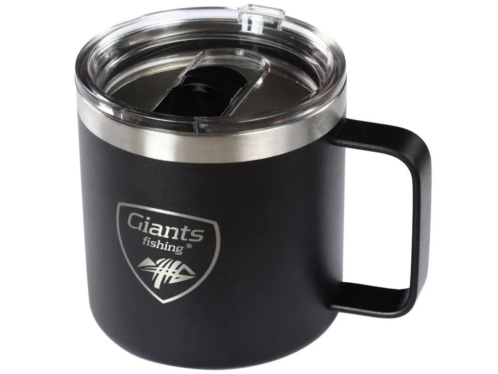 Rychlé Dodání Giants fishing Nerezový thermo hrnek Black Stainless 400ml