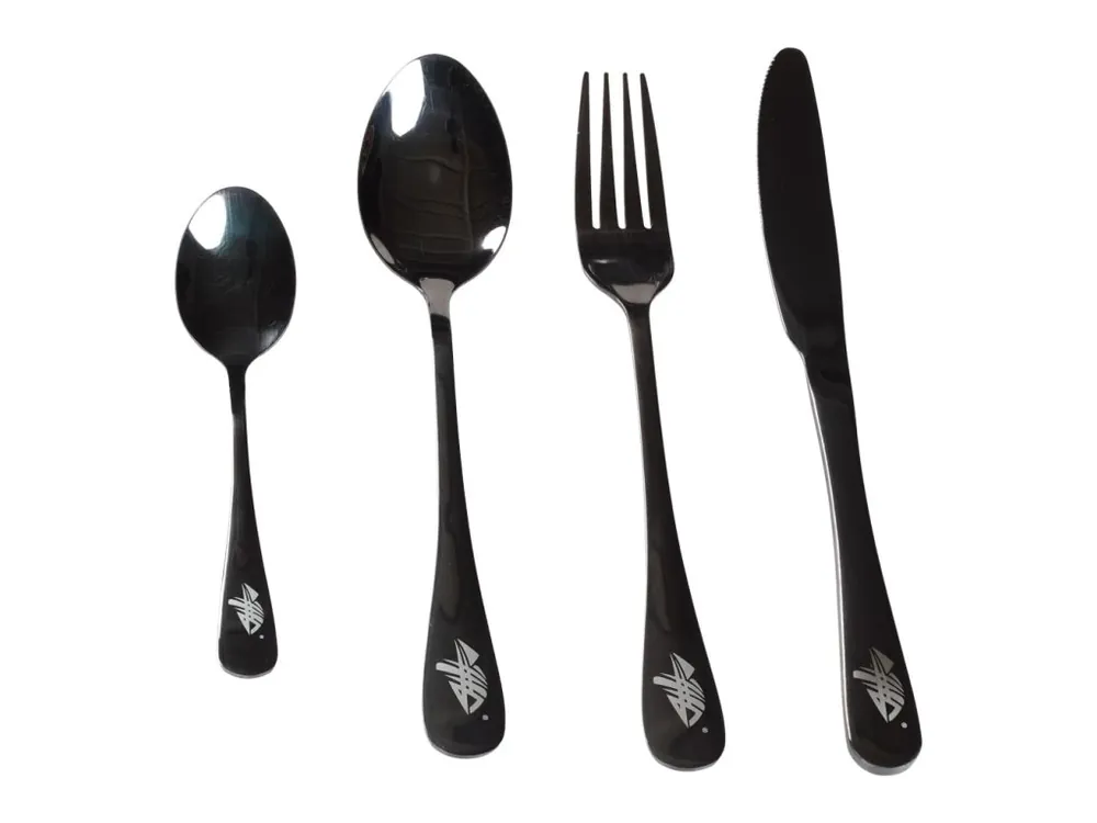 Giants fishing Sada příborů černý nerez Cutlery SS 410 ( 4pc - set ) Akce
