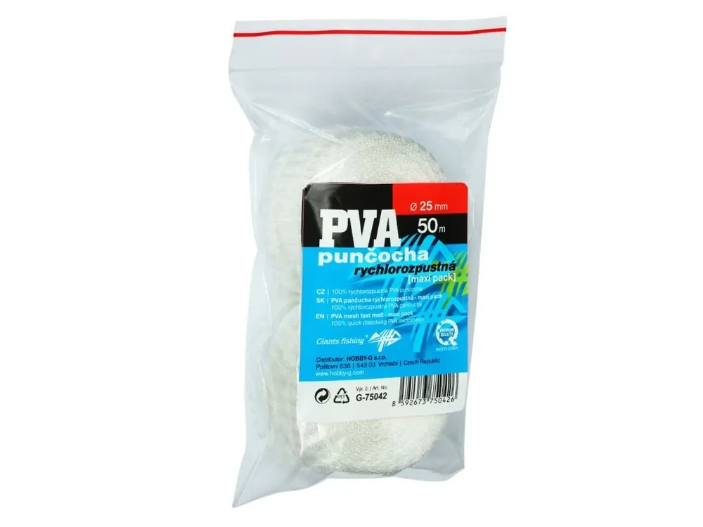 Giants fishing PVA náhradní punčocha Mesh Fast Melt Refill 25mm/50m ( maxi pack ) Dokud Zásoby Vydrží