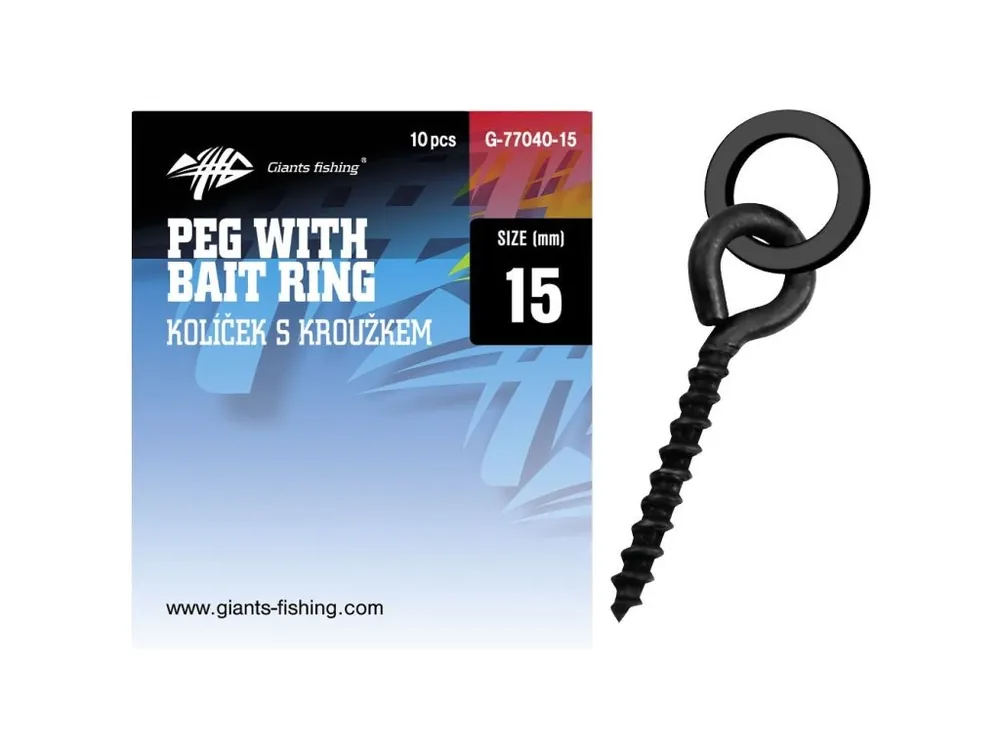 Nejprodávanější Giants fishing Kolíček s očkem Pegs with Bait Rings 10ks