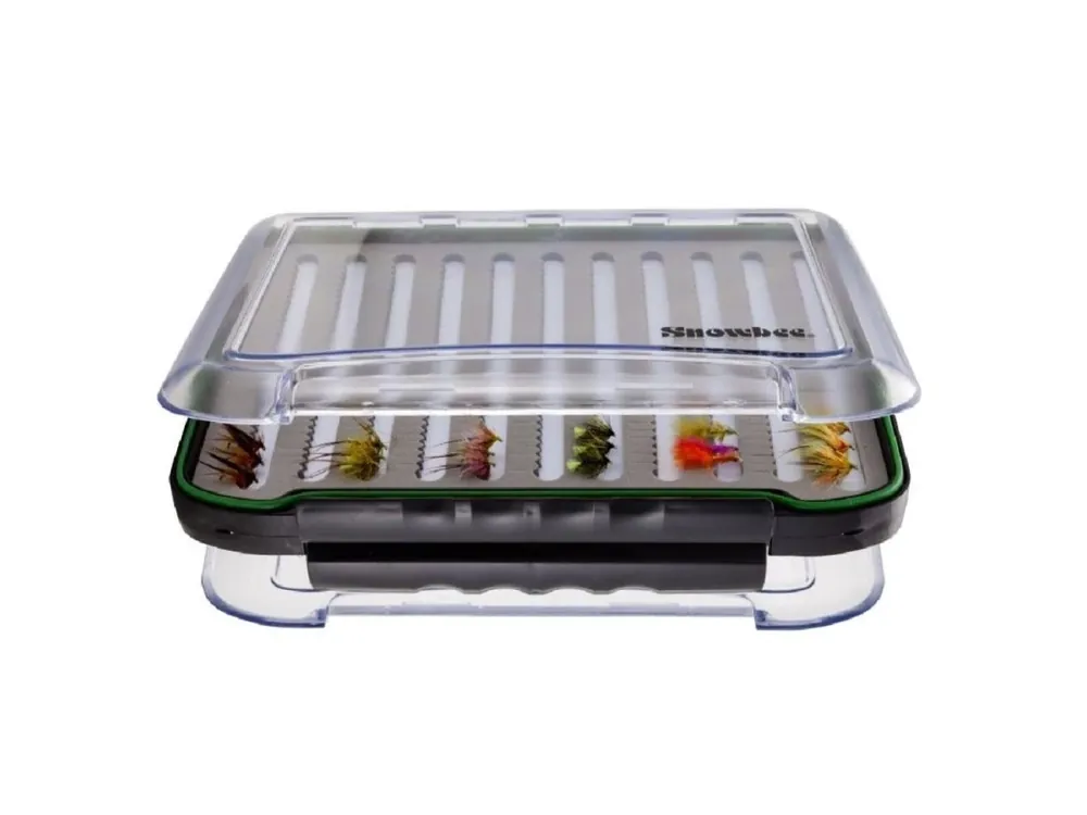 Víkendová Akce Snowbee Muškařská krabička Easy-Vue Waterproof Fly Box - L