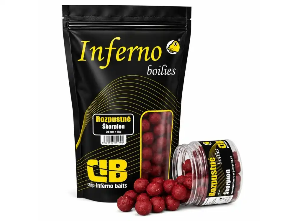 Carp Inferno Rozpustné Boilies Hot Line Škorpion Ověřený