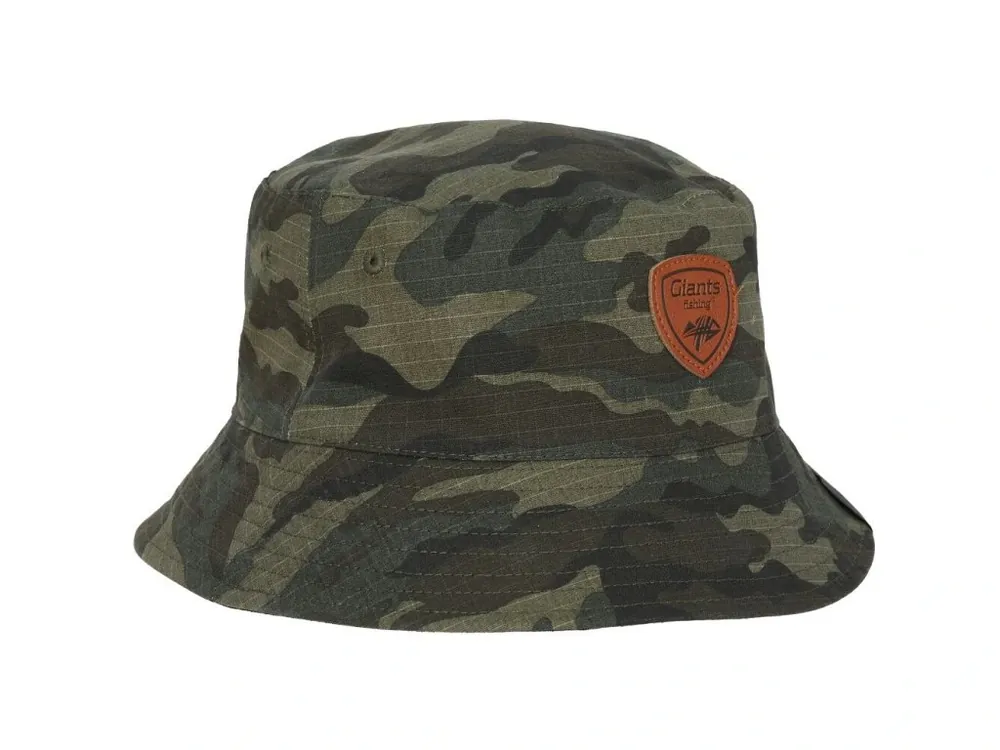 Ověřený Giants fishing Klobouk oboustranný Camo/Black Double Bucket Hat