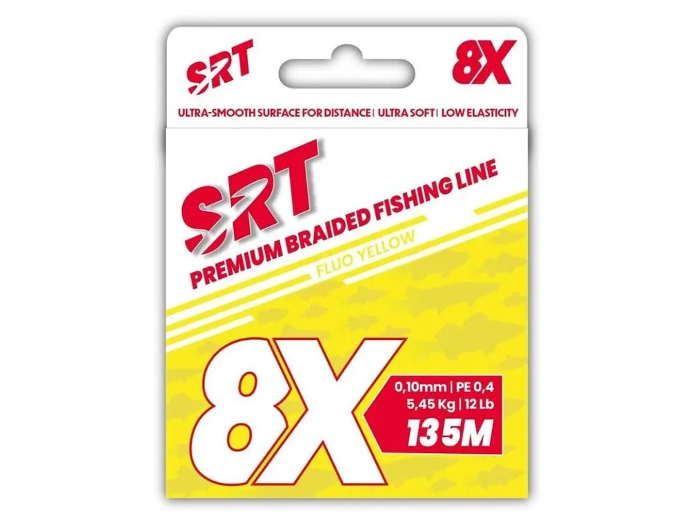 Akční Cena Sert splétaná šnůra 8X SRT Fluo Yellow 135M