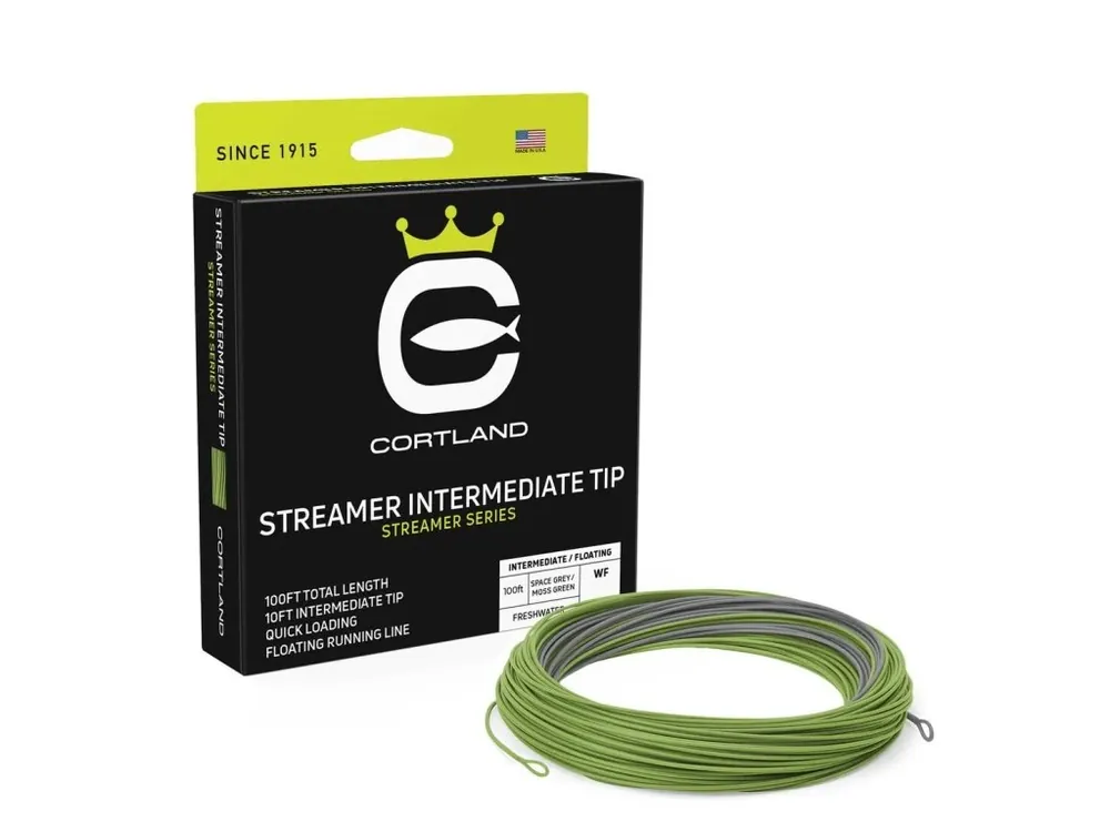 Cortland muškařská šnůra Streamer Intermediate Tip Space Grey/Moss Green Top Prodej