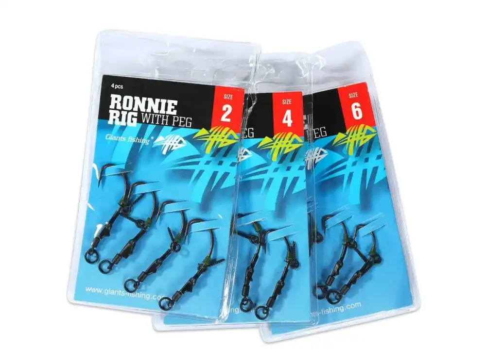 Giants fishing Kaprový návazec Ronnie Rig with Peg(4ks) Expresní Doručení