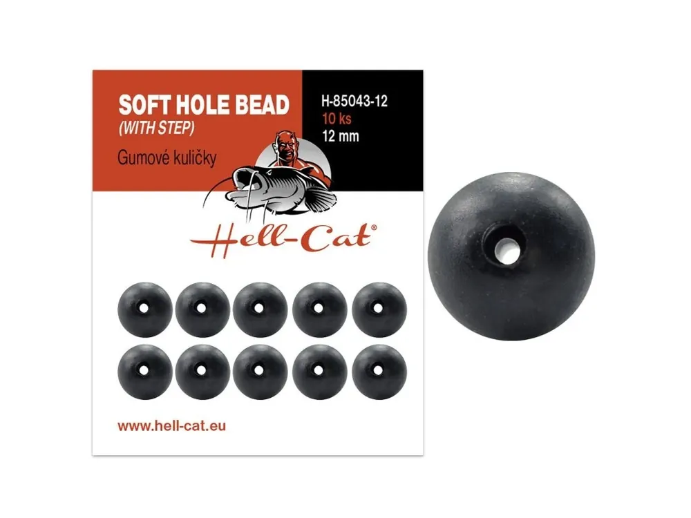 Poslední Šance Hell-Cat Gumové kuličky Soft Hole Bead (with step) 10ks