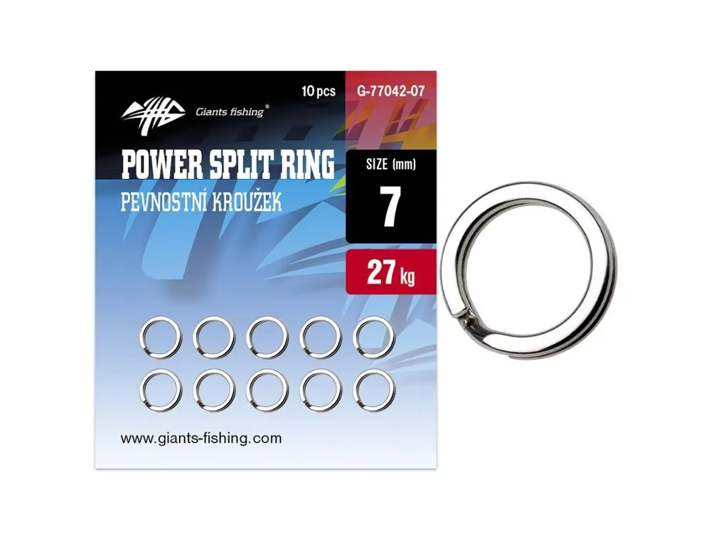Nejlepší Volba Giants fishing Pevnostní kroužek Power Split Ring 10ks