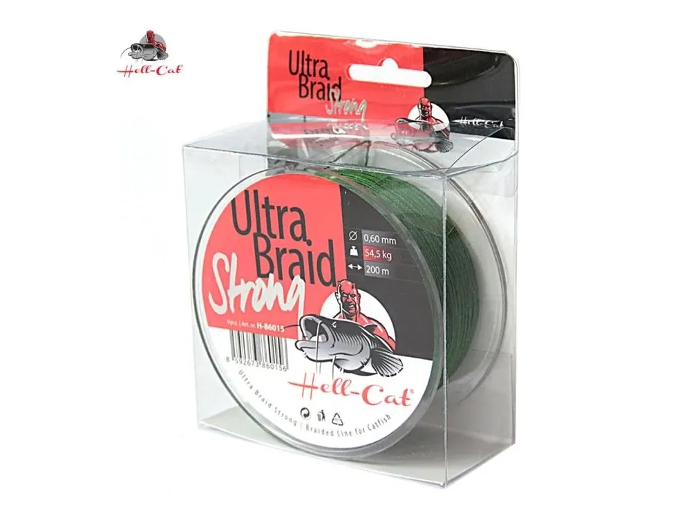 Hell-Cat Ultra Braid Strong 0,60mm, 54,50kg, 200m Ihned K Objednání