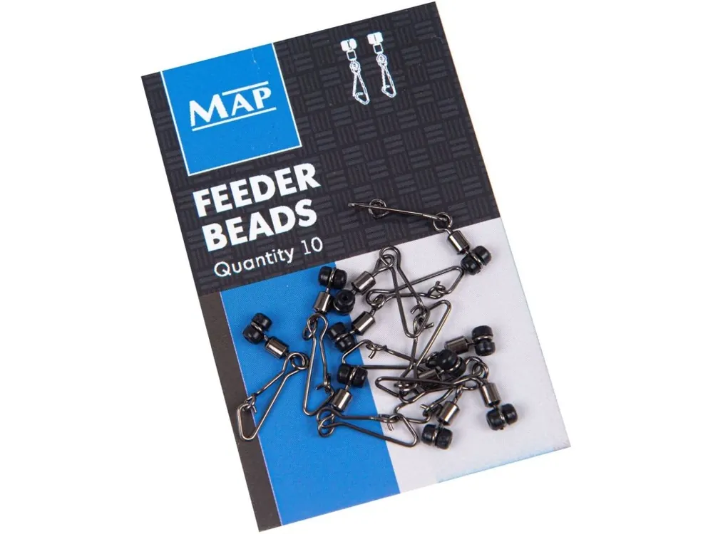 MAP průjezdy s karabinkou feeder beads 10ks Sleva