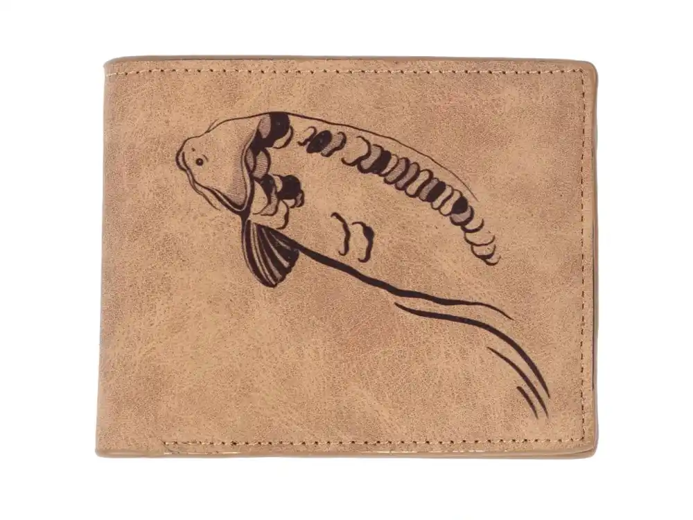Sleva Giants fishing Peněženka hnědá plavající kapr Brown Wallet Swimming Carp
