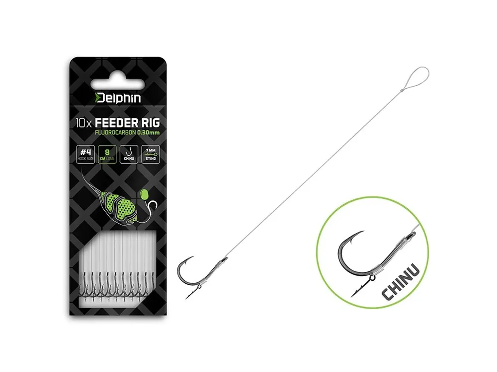 Nejprodávanější Feederový návazec Delphin Fluoro Sting - Chinu / 10ks
