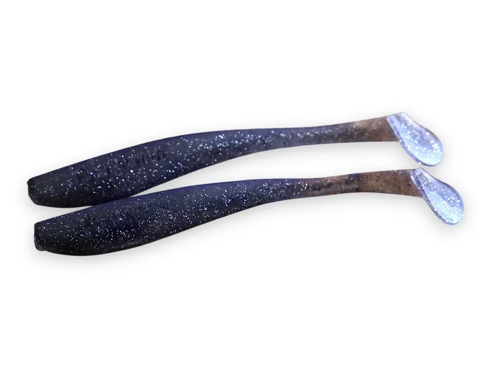 Speciální Cena FISHMACHINE Gumová nástraha LONGTAIL ČERNÁ 9 až 18cm