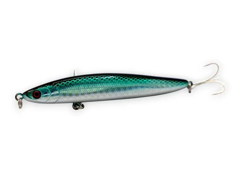 FISHMACHINE potápivý stickbait SHOREBEATER ZELENÁ 15gr / 9cm Cenový Hit