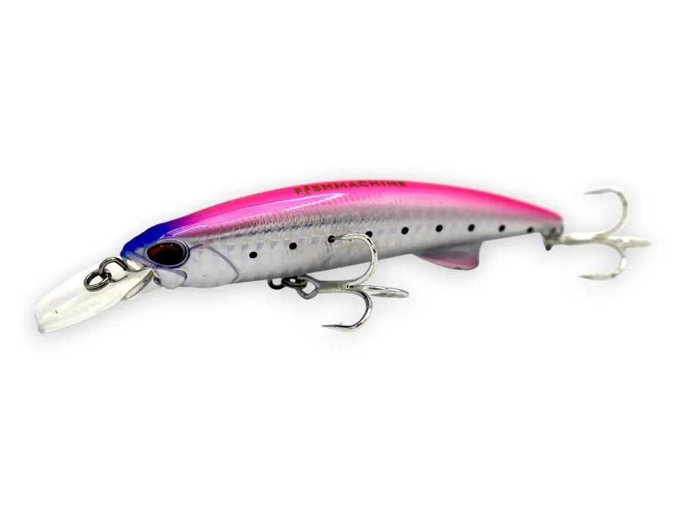 Nízká Cena FISHMACHINE potápivý wobler GLIDEFLICKER RŮŽOVÁ 64gr / 11cm