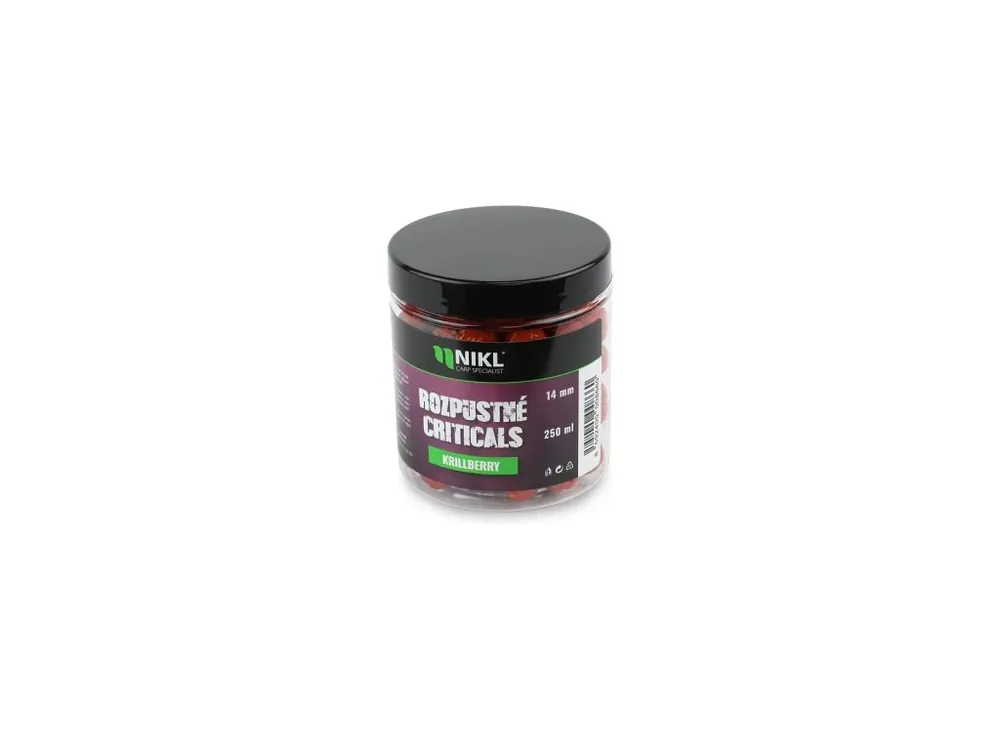 Nikl Rozpustné Criticals boilie Krill Berry 250ml Top Prodej