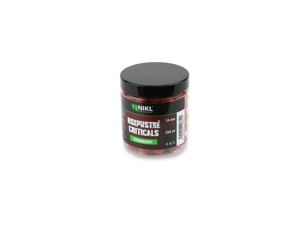 Nikl Rozpustné Criticals boilie Strawberry 250ml Ihned K Objednání