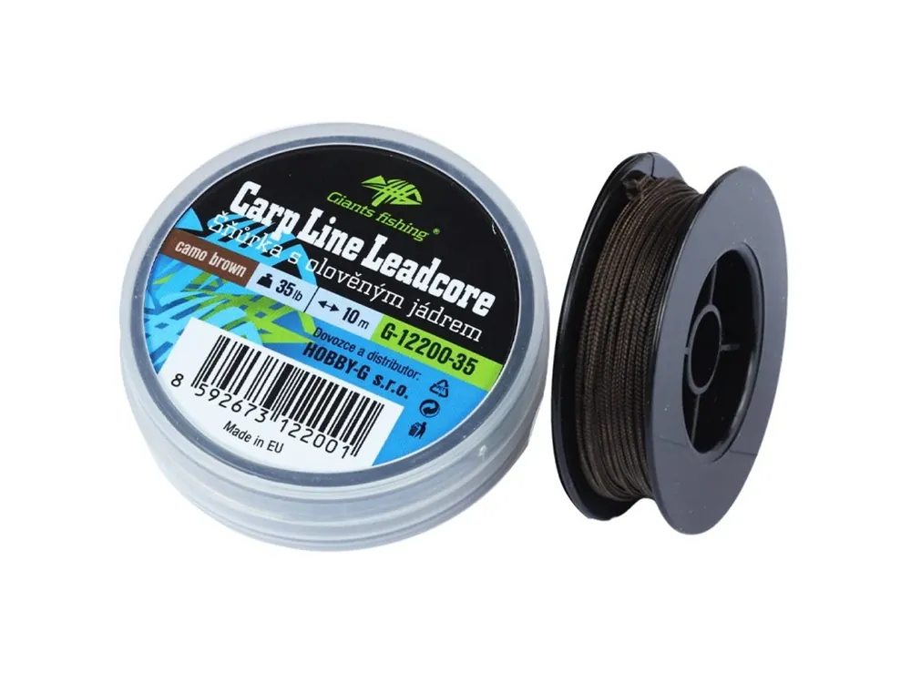 Giants fishing Olověná šňůra Carp Line Leadcore, 10m, Camo brown Časově Omezené