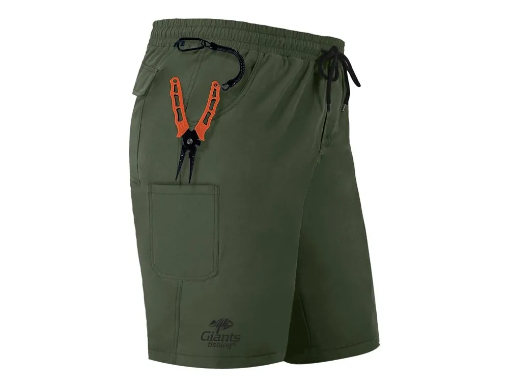 Dokud Zásoby Vydrží Giants Fishing Kraťasy Shorts Quick Dry UV50+Dark Green