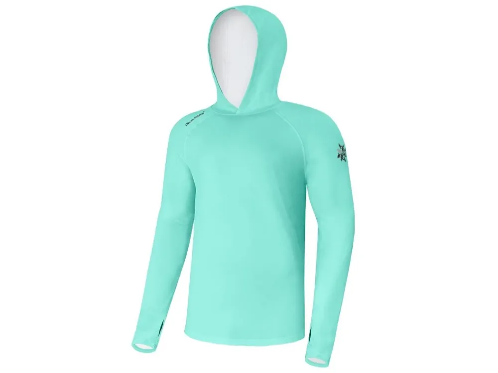 Giants fishing Funkční tričko s dlouhým rukávem UV50+Hoodie Blue Omezená Nabídka