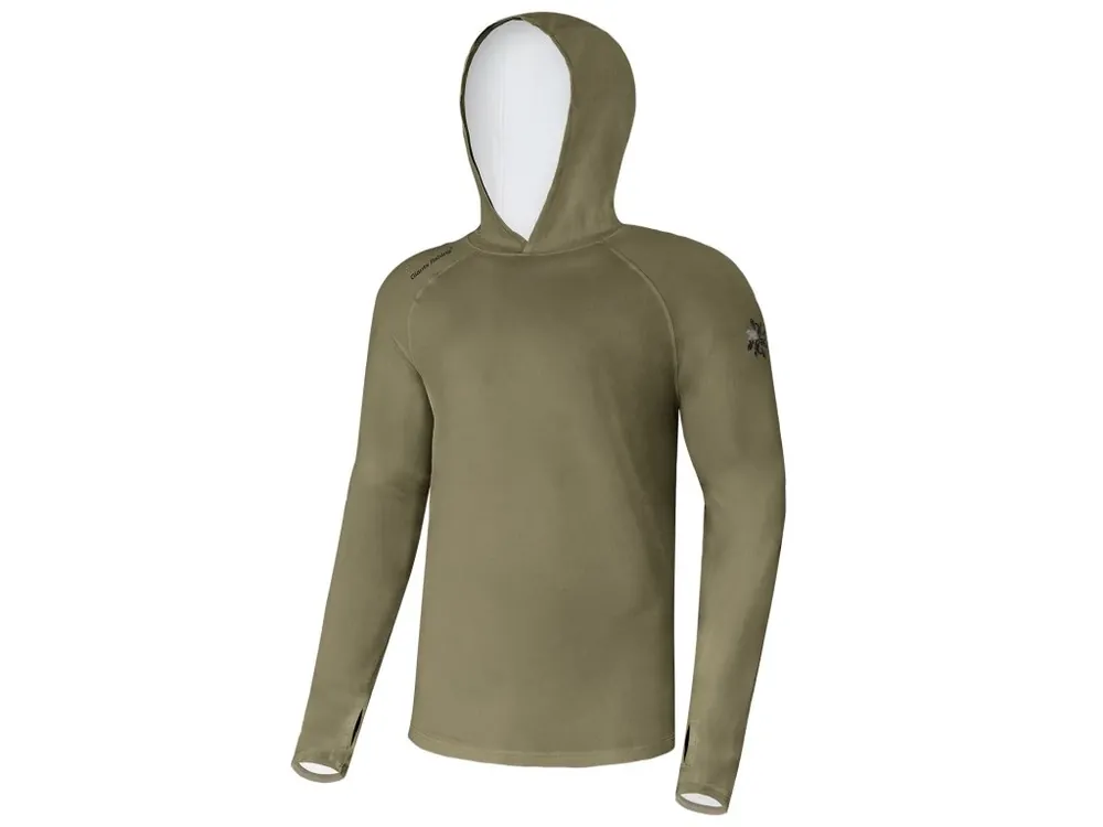 Výhodná Nabídka Giants fishing Funkční tričko s dlouhým rukávem UV50+Hoodie Olive Green