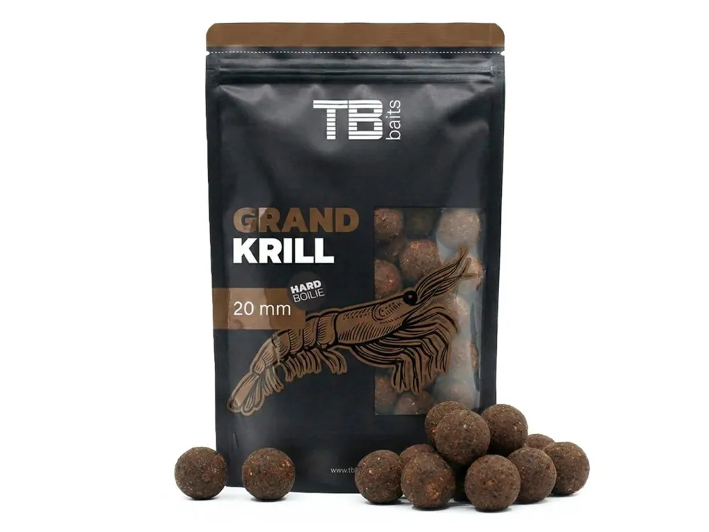 Časově Omezené TB Baits Hard Boilie Grand Krill