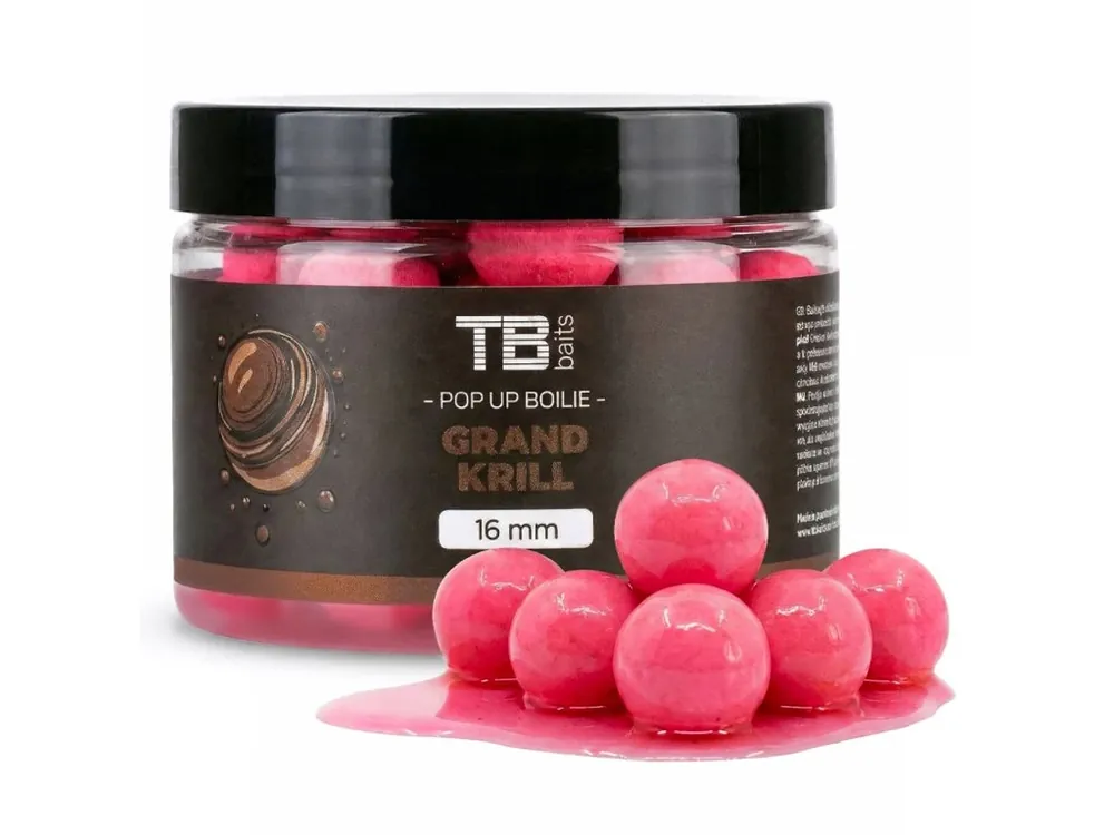 TB Baits Plovoucí Boilie Pop-Up Grand Krill + NHDC 50 g Rychlé Dodání
