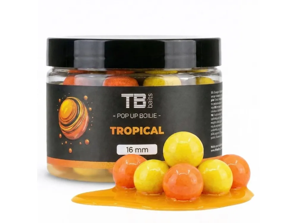 TB Baits Plovoucí Boilie Pop-Up Tropical + NHDC 50 g Akční Cena