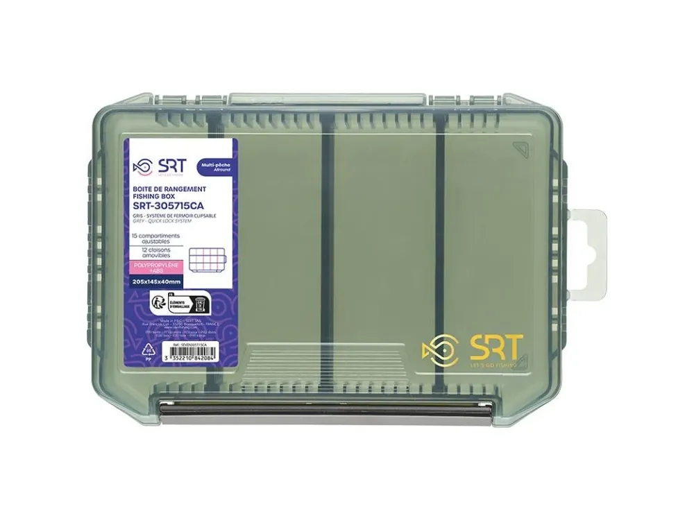 Sert krabička 15 Adjustable Compartments Grey (205x145x40 mm) Nejlepší Cena
