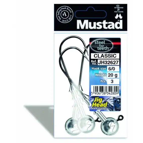 MUSTAD - Jigové hlavičky CLASSIC vel. 1 7,5g 5ks Top Prodej