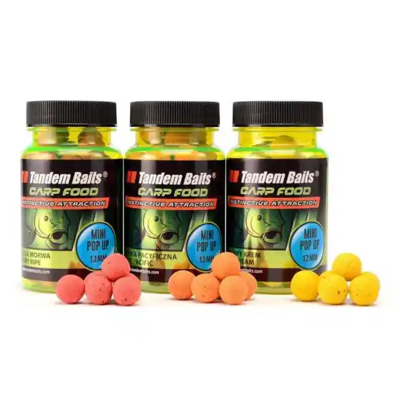 Bezpečná Platba TANDEM BAITS - Carp Food Perfection Mini Pop-Up boilies 12mm/30g ČISTÝ KRILL
