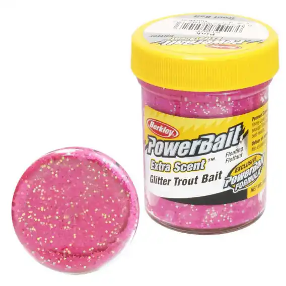 Výhodná Nabídka Berkley - Power Bait Extra Scent - Pstruhové Těsto - Růžová + Glitter 50g