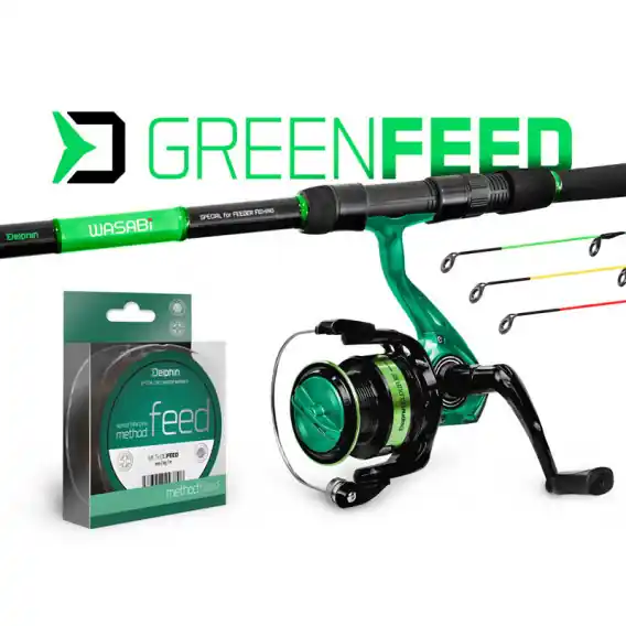 Zlevněný DELPHIN - Feederový set GreenFEED 360cm/100g