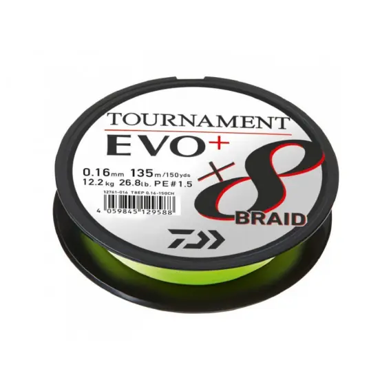 DAIWA - Tournament 8 Braid evo+ 8x braid 0,20mm/18,0kg/270m Must-Have