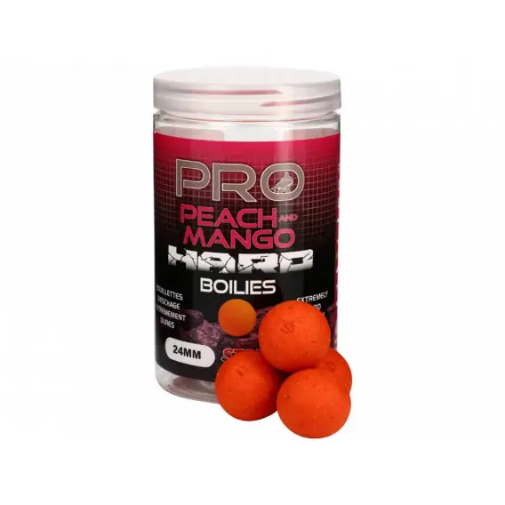 STARBAITS - Hard boilies Pro Peach a Mango 24mm 200g Časově Omezené