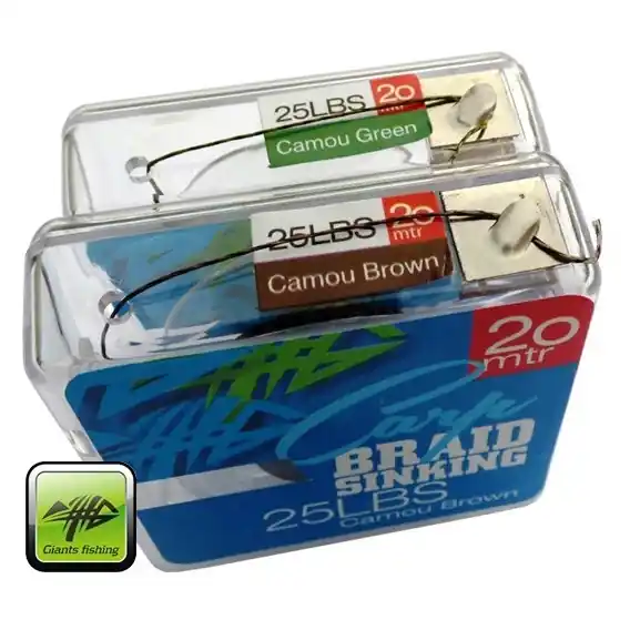 Pletenka Giants Fishing Carp Braid Sinking Camou Green - 25lbs / 20m Originální