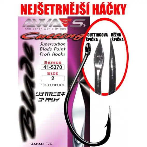 Háček Awa-Shima Supercarbon blade 41-5370 vel. 2/0 - bal. 10ks. Nejlepší Volba