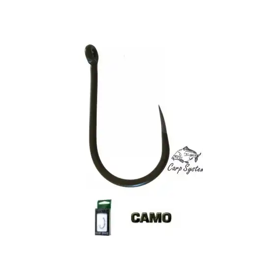 Rychlé Dodání Háček CARP SYSTEM Carbon CAMO bez protihrotu CAB4 bal.10ks.