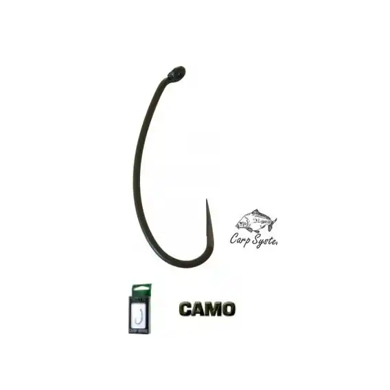 Bezpečná Platba Háček CARP SYSTEM Carbon CAMO bez protihrotu CKB8 bal.10ks.