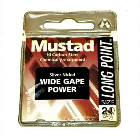 Háček MUSTAD WIDE GAPE POWER LP200 Vel. 14 - bal. 10ks. Top Prodej