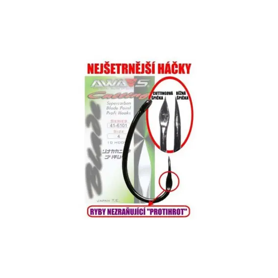 AWAS - HÁČKY CUTTING BLADE 41-6101 vel. 4 10ks Objednat Nyní
