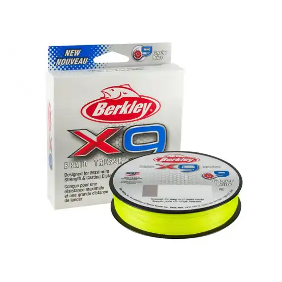 Poslední Šance Pletenka Berkley X9 Žlutá - 0.14mm / 300m / 14,2kg