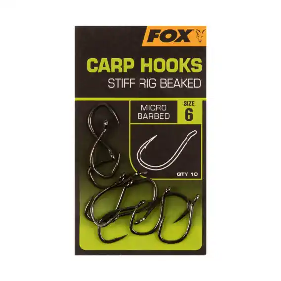 Akční Nabídka FOX - HÁČKY STIFF RIG BEAKED vel.6