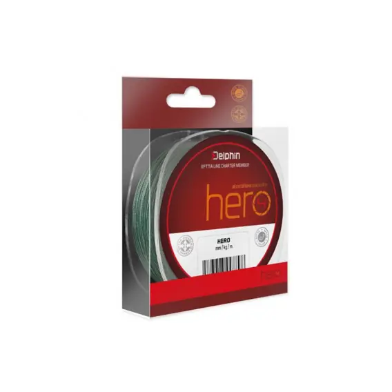 Delphin PLETENKA HERO zelená 117m/0,25mm/ 16,8kg Poslední Šance