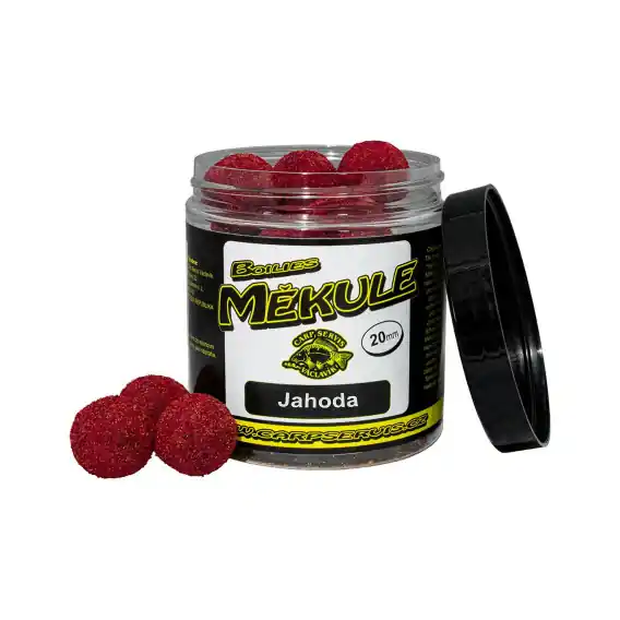 Výhodná Nabídka Václavík - Boilies Měkule 140g / 16mm - JAHODA