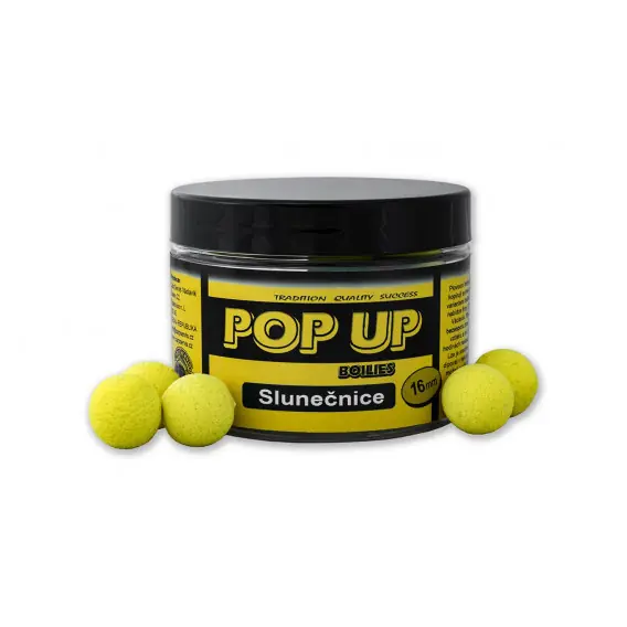 Václavík - POP UP Boilies v dóze 16 mm - 50g/16mm/SLUNEČNICE Expresní Doručení