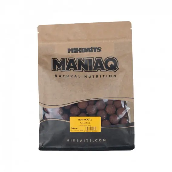 Mikbaits - ManiaQ boilie NUTRAKRILL 20mm/800g Akce